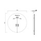 VINCEA Зеркало LED VLM-3DE700 700x700 c сенсорным выключателем и диммером VLM-3DE700 - фото 374502