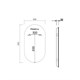 VINCEA Зеркало LED VLM-3AU900 500x900 c сенсорным выключателем и диммером VLM-3AU900 - фото 374522