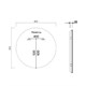 VINCEA Зеркало LED VLM-3DE800B 800x800 c сенсорным выключателем и диммером VLM-3DE800B - фото 374663