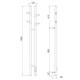 VINCEA Полотенцесушитель электрический VTD-1D2GE 25х130, графит, таймер VTD-1D2GE - фото 374823