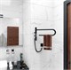 VINCEA Полотенцесушитель электрический VTD-1P1BE 39x25, черный, таймер VTD-1P1BE - фото 374827
