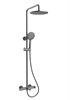 VINCEA Душевая стойка Rondo VSFS-1R1GM с изливом, вороненая сталь VSFS-1R1GM - фото 375217
