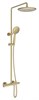 VINCEA Душевая стойка Desire VSFS-1D0TBG термостатическая, брашированное золото VSFS-1D0TBG - фото 375246