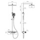 VINCEA Душевая стойка VSFS-411CH с изливом, хром VSFS-411CH - фото 375261