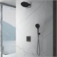 VINCEA Душевой комплект Inspire VSFW-3I21MT5GM встраиваемый, термостат, двухрежимный, вороненая сталь VSFW-3I21MT5GM - фото 375497