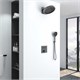 VINCEA Душевой комплект Inspire VSFW-421I3GM встраиваемый, двухрежимный, вороненая сталь VSFW-421I3GM - фото 376814