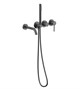 VINCEA Смеситель для ванны Groove VBTW-4G1GM, встраиваемый, вороненая сталь VBTW-4G1GM - фото 377592
