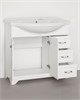STYLE LINE Тумба с раковиной Style Line Олеандр-2 90 (3 ящ.) под умывальник Эльбрус 90, белая ЛС-00000241 - фото 378239