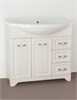 STYLE LINE Тумба с раковиной Style Line Олеандр-2 90 (3 ящ.) под умывальник Эльбрус 90, рельеф пастель ЛС-00000485 - фото 378240