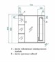 STYLE LINE Зеркальный шкаф Олеандр-2 75/С, рельеф пастель ЛС-00000203