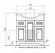 STYLE LINE Тумба с раковиной Олеандр-2 75 (2ящ.) под умывальник Байкал 75, белая ЛС-00000048
