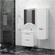 STYLE LINE Тумба подвесная "Жасмин 2" (2 ящ.), Комо 50, Люкс белая, PLUS ЛС-000010039