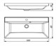 STYLE LINE Раковина для мебели ASTI 1000x450 кварц, жасмин (отдельно не продается) СС-00002478 - фото 379014