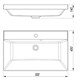 STYLE LINE Раковина для мебели ASTI 500x450 кварц, антрацит (отдельно не продается) СС-00002485 - фото 379020