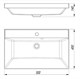 STYLE LINE Раковина для мебели ASTI 500x450 кварц, серый шелк (отдельно не продается) СС-00002486 - фото 379024