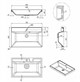 STYLE LINE Раковина для мебели ASTI 700x450 кварц, антрацит (отдельно не продается) СС-00002471 - фото 379036