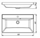 STYLE LINE Раковина для мебели ASTI 800x450 кварц, антрацит (отдельно не продается) СС-00002474 - фото 379044