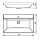 STYLE LINE Раковина для мебели ASTI 800x450 кварц, серый шелк (отдельно не продается) СС-00002476 - фото 379046