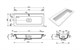 STYLE LINE Раковина для мебели Каре Люкс МИНИ 900х350 (отдельно не продается) СС-00002360 - фото 379149