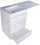STYLE LINE El Fante Dallas El Fante Тумба под раковину напольная "Даллас 120" (3 ящ.) Люкс белая, PLUS СС-00002272