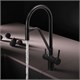 AM.PM Func Смеситель для кухни с каналом для питьевой воды и гибким изливом, черн.,черн. излив F8F07822