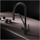AM.PM Func Смеситель для кухни с каналом для питьевой воды и гибким изливом, черн.,черн. излив F8F07822