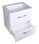 STYLE LINE El Fante Kara El Fante Тумба подвесная "Каре 60" (2 ящ.) Люкс белая, PLUS СС-00002268