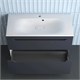 STYLE LINE Тумба напольная "Остин" под раковину Фортуна 100 2 ящ графит эмаль PLUS ЛС-00002400