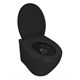 AZARIO Keras Унитаз подвесной matt black 520х370х360 безободковый, с быстросъемным сиденьем микролифт, черный матовый (AZ-99046B) AZ-99046B