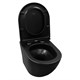 AZARIO Grado Унитаз подвесной 370х490х360 безободковый, слив "Скрытое Торнадо", с быстросъемным сидением микролифт, черный матовый (AZ-0046-UQ3-MB) AZ-0046-UQ3-MB