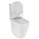 AZARIO Leo Tornado Flushing Унитаз-компакт 360х595х820 напольный, безободковый, слив "Торнадо", в комплекте с быстросъемным сиденьем микролифт (AZ-1253CT) AZ-1253CT