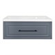 AZARIO Комплект Тумба LAURA 100 1000х450х455 подвесная, с раковиной CLASSIK 100, серый матовый, фурнитура черная (CS00104005) CS00104005