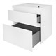 AZARIO Комплект тумба Velluto 60 600х450х660 подвесная, с раковиной Астория 60, белый матовый (CS00097535) CS00097535