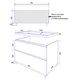 AZARIO Комплект Тумба Viola 100/2Н 1000х450х850 напольная, с раковиной Астория 100, белый матовый (CS00097146) CS00097146
