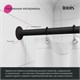 IDDIS Угловой карниз для ванной комнаты, 90-180 см, черный, , 060A200i14 060A200i14