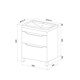 IDDIS Тумба с умывальником, напольная, 60 см, белый, Ray, , RAY60WFi95K RAY60WFi95K