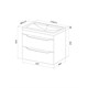 IDDIS Тумба с умывальником, подвесная, 70 см, белый, Ray, , RAY70W0i95K RAY70W0i95K