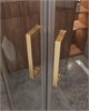 CEZARES Molveno Душевой уголок асимметричный размер 120x100 см двери раздвижные профиль - брашированное золото / стекло - прозрачное MOLVENO-RH-2-120/100-C-BORO-IV