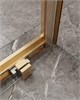 CEZARES Molveno Душевой уголок прямоугольный размер 150x90 см двери раздвижные профиль - брашированное золото / стекло - прозрачное MOLVENO-AH-12-150/90-C-BORO-IV