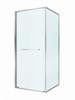 CEZARES Lux Душевой уголок квадратный двери раздвижные размер 80x80 см, цвет профиль - хром / стекло - прозрачное LUX-A-FS-1-80-C-CR