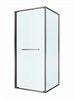 CEZARES Lux Душевой уголок квадратный двери раздвижные размер 90x90 см, цвет профиль - оружейная сталь / стекло - прозрачное LUX-A-FS-1-90-C-GM
