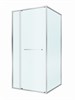 CEZARES Lux Душевой уголок прямоугольный двери раздвижные размер 100x90 см, цвет профиль - хром / стекло - прозрачное LUX-AH-FS-11-100/90-C-CR