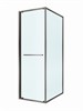 CEZARES Lux Душевой уголок прямоугольный двери раздвижные размер 70x90 см, цвет профиль - оружейная сталь / стекло - прозрачное LUX-AH-FS-1-70/90-C-GM