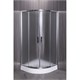 ESBANO Душевой уголок полукруглый размер 100x100 см профиль - хром / стекло - рифленое ESUGR8025