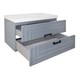 AZARIO Комплект Тумба ARMARIO 70/2 700х450х585 подвесная, с раковиной CLASSIK 70, серый матовый (CS00096963) CS00096963