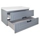 AZARIO Комплект Тумба ARMARIO 90/2 900х450х585 подвесная, с раковиной CLASSIK 90, серый матовый (CS00097017) CS00097017