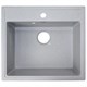 AZARIO Кухонная мойка Onda 565x505x200 искусственный мрамор, сифон в комплекте, цвет серый (CS00105223) CS00105223