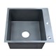 AZARIO Кухонная мойка NICOLE 500х500х220 нержавеющая сталь, в комплекте сифон, диспенсер, коландер, серая соты (AZG5050H) AZG5050H