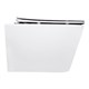 AZARIO Унитаз подвесной AIRA 340х485х365 безободковый, система смыва "Скрытое Торнадо", с быстросъемным сиденьем "Микролифт" (AZ-5171T-WHT) AZ-5171T-WHT
