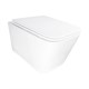 AZARIO Унитаз подвесной PACE 360х520х365 безободковый, система смыва "Скрытое Торнадо", с быстросъемным сиденьем "Микролифт" (AZ-5172T-WHT) AZ-5172T-WHT